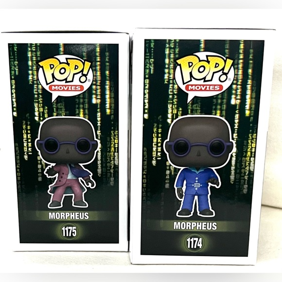 The Matrix Morpheus Lawrence Fishburn Movie Funko Pop special Ed. 1175 & 1174 - Picture 5 of 6